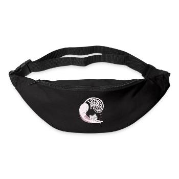 Paresseux et fiers chats - Sac banane - noir - Devant