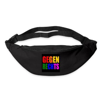 Gegen rechts - Gürteltasche - Schwarz - Vorne