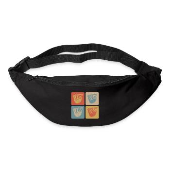 Relaxed sloth – take it easy - Bum bag - black - Front