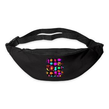 Neon Colorful Glow Party Electro - Gürteltasche - Schwarz - Vorne