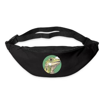 Echse beim Rasieren – Glatt wie nie! - Gürteltasche - Schwarz - Vorne