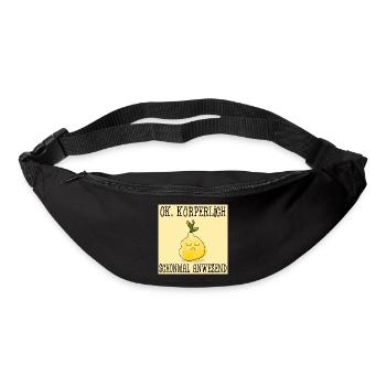 STIMMUNG ZITRONE - KÖRPERLICHE ANWESENHEIT - Gürteltasche - Schwarz - Vorne