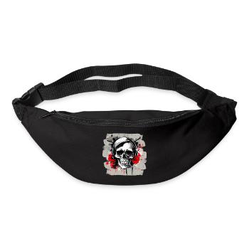 Totenschädel Tattoo Heavy Metal Rocker - Gürteltasche - Schwarz - Vorne