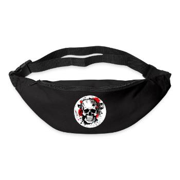 Totenschädel Tattoo Heavy Metal Rocker - Gürteltasche - Schwarz - Vorne