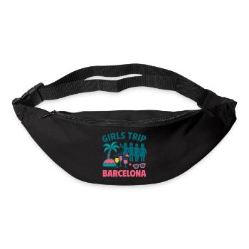 Voyage entre filles Barcelone Fête - Sac banane - noir - Devant