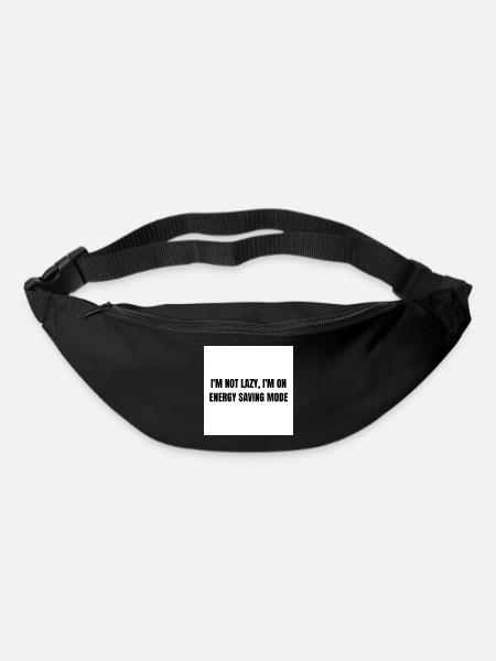 Energy-Saving Mode – Lazy Mode Activated - Bum bag - black