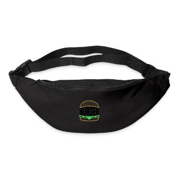 Burger - Cool Fastfood Logo - Bum bag - black - Front