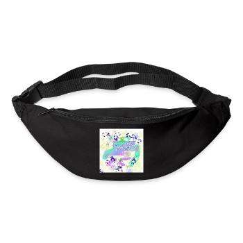 fantasie flower blumen - Gürteltasche - Schwarz - Vorne