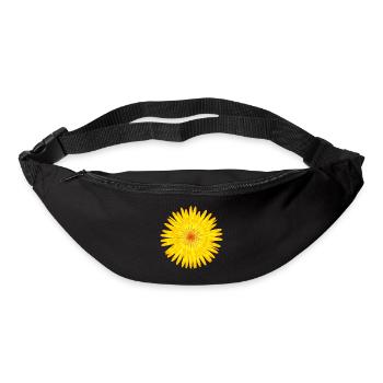 Yellow Dandelion Blossom Summer Motif - Bum bag - black - Front