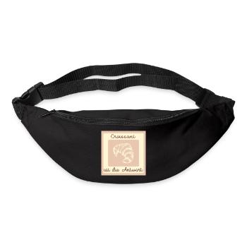 CROISSANT LIEBE ANTWORT - Gürteltasche - Schwarz - Vorne