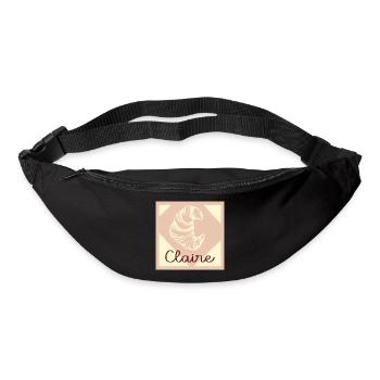 NOM CADEAUX CLAIRE LETTRE C - Sac banane - noir - Devant