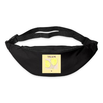 TENNIS D’ÉTÉ - TENNIS PARTNER HEART - Sac banane - noir - Devant