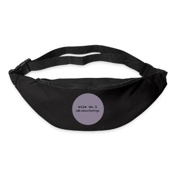 talk about feelings 5 - Gürteltasche - Schwarz - Vorne