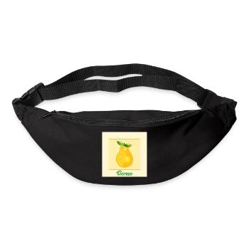 Birnenerntezeit Obst Birne - Gürteltasche - Schwarz - Vorne