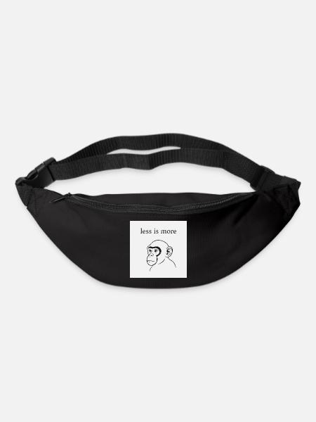 Minimalist monkey motivation - Bum bag - black