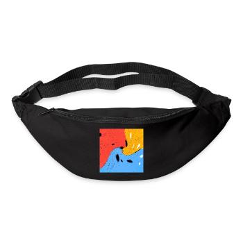 Crazy colors - Bum bag - black - Front