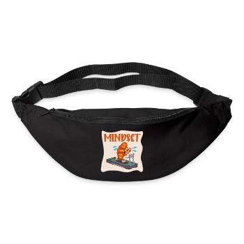 CROISSANT RUNNER FUNNY MINDSET - Bum bag - black - Front