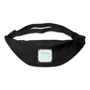 Franzbrötchen Schulkind 1. Klasse - Gürteltasche - Schwarz - Vorne