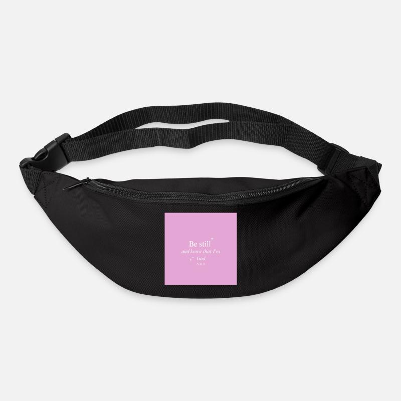 Be still and know that I'm God - Gürteltasche - Schwarz