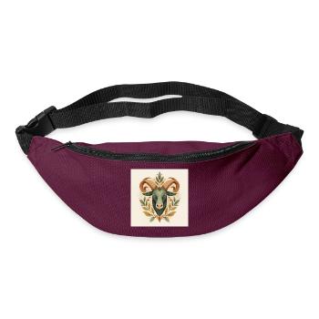 Bull's Head - Bum bag - burgundy - Front