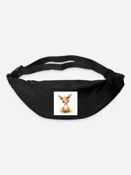 Cute Baby Deer - Gürteltasche - Schwarz