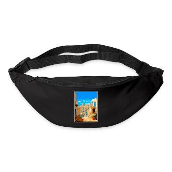 Matera Italy Vintage Travel Poster Cityscape WPA - Bum bag - black - Front