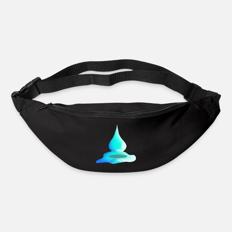 Gouttes d’eau | Eau | Nature - Sac banane - noir