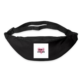 Mom I love U - Gürteltasche - Schwarz - Vorne