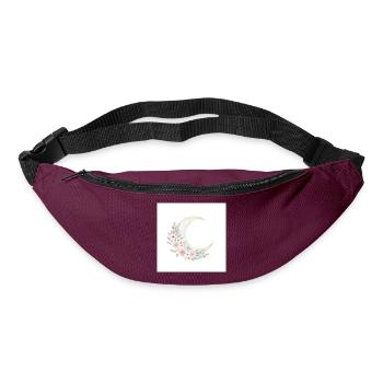 Mondblütenkranz - Gürteltasche - Burgunderrot - Vorne
