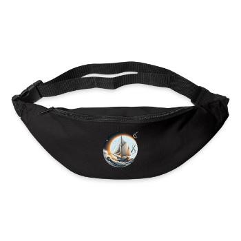 Sailing Circle at Sunset - Bum bag - black - Front