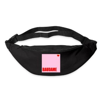 CLIENT BAUDAME HAUSBAU HERZ - Bum bag - black - Front