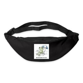 Frosch Strand Kaffee Chill - Gürteltasche - Schwarz - Vorne