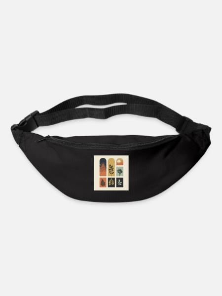Grille des plantes d’automne - Sac banane - noir