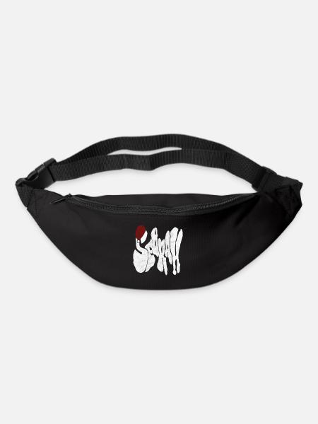 Savage "SEBRAH" Graffiti Font Marble - Bum bag - black