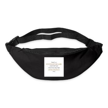 Pudding à la fourchette - Sac banane - noir - Devant