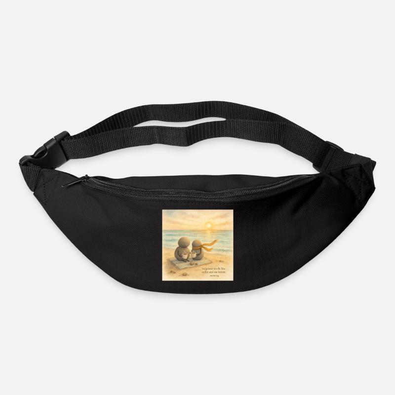 Compagnons de café Sea Breeze - Sac banane - noir