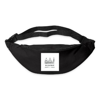 Budapest Line Art Silhouette Landmark - Bum bag - black - Front