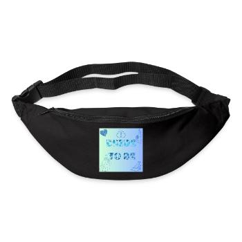 Braut To Be Farbverlauf Muster - Gürteltasche - Schwarz - Vorne