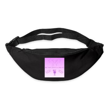 Sei frei laut und wunderVOLL - Gürteltasche - Schwarz - Vorne