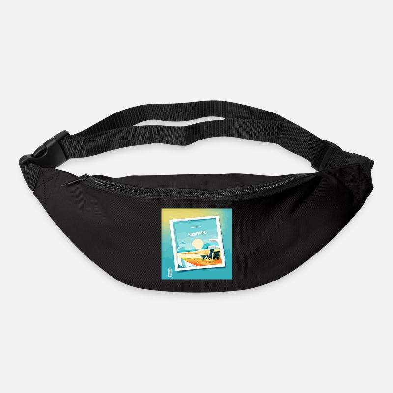 L’été à la plage - Sac banane - noir