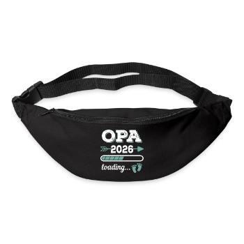 Opa 2026 Loading Werdender Großater Geschenkidee - Gürteltasche - Schwarz - Vorne