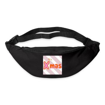 Merry Xmas Groovy Typo - Gürteltasche - Schwarz - Vorne