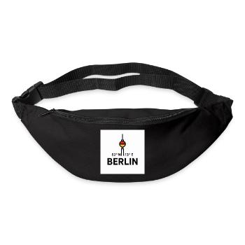 Illustration des coordonnées de la tour de télévision de Berlin - Sac banane - noir - Devant