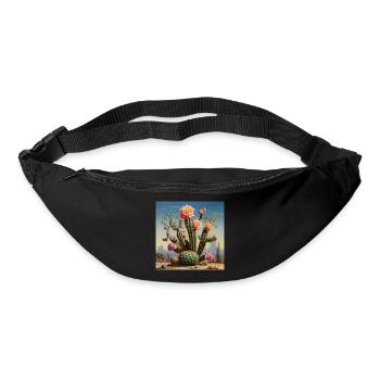 Desert cactus with rose blossom - Bum bag - black - Front