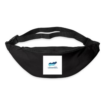 Lac de Constance paysage Logo Lakeshore - Sac banane - noir - Devant