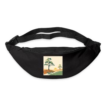 Pastel Sunset Trees - Bum bag - black - Front