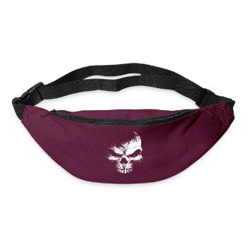 Evil Skull – Dark Grinning Beast - Gürteltasche - Burgunderrot - Vorne