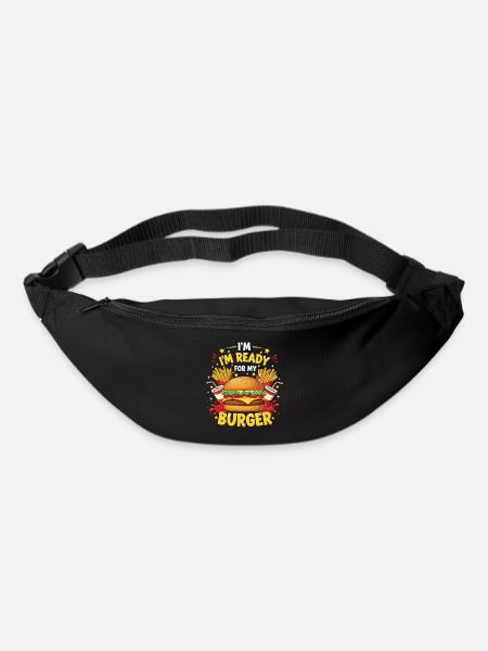 Burger Hamburger - Gürteltasche - Schwarz