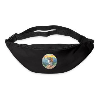 Cute Koala Hiking Camping Mountain Adventure - Bum bag - black - Front