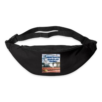 Keep calm and play padel - Bum bag - black - Front